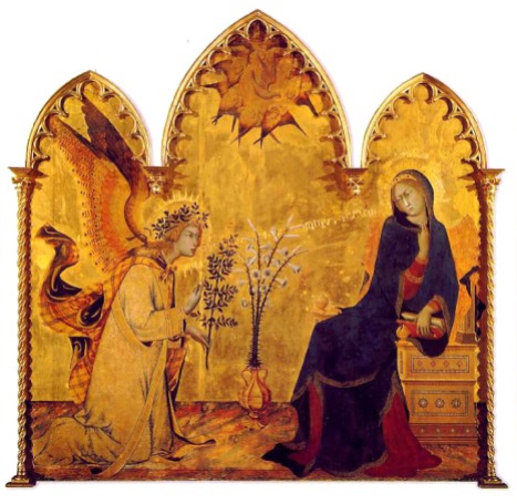 Annunciation by Simone Martini and Lippo Memmi