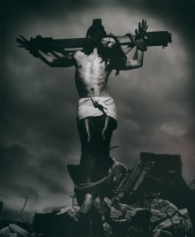 Greg Semu, Auto Portrait with Crucifix